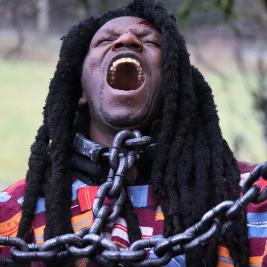 Portrait of Mbira Spirit, winner of InterContinental Music Awards 2023, posing for their award